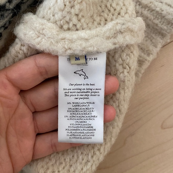 Paloma Wool Cream Sweater with Body Design - Picture 4 of 5